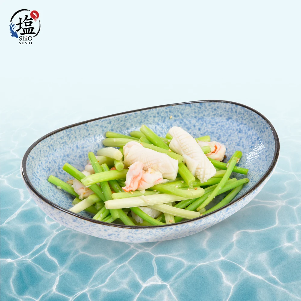 I07 - Ngồng Tỏi Xào Hải Sản